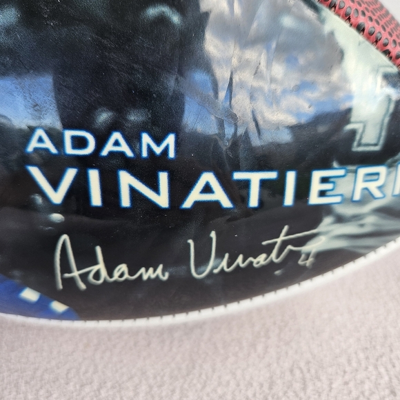 Adam Vinatieri Colts Patriots Facsimile Signed Autographed Full-Sized Football - Picture 7 of 8